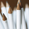 Handful of white pencils